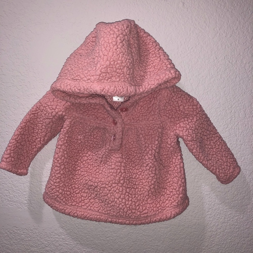 Pink Hooded Pull Over